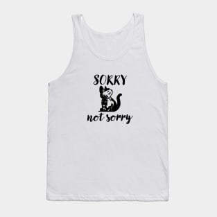 Sorry Not Sorry Cat Tank Top